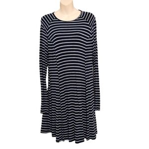 🔵BOGO FREE🔵 Cotton On Soft Long Sleeved Striped Dress Sz L